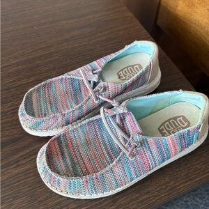 YOUTH Colorful Striped Slip-on Hey Dudes